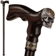 Masonic Skull Walking Cane - Custom Length and Color