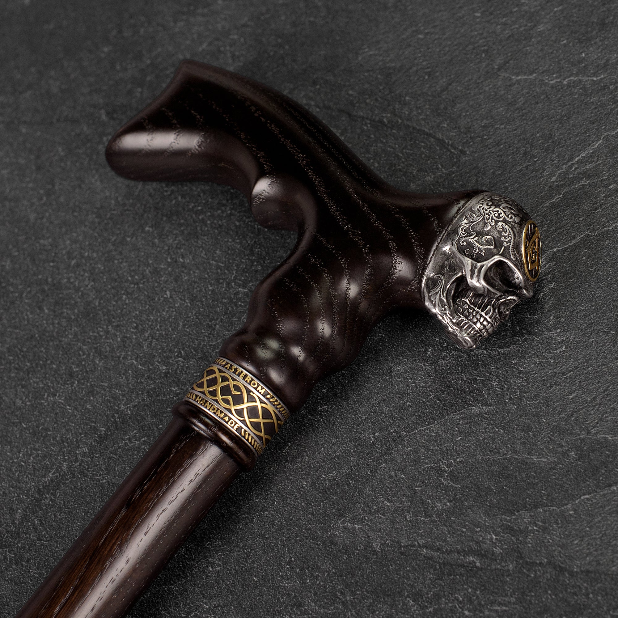 Masonic Skull Walking Cane - Custom Length and Color