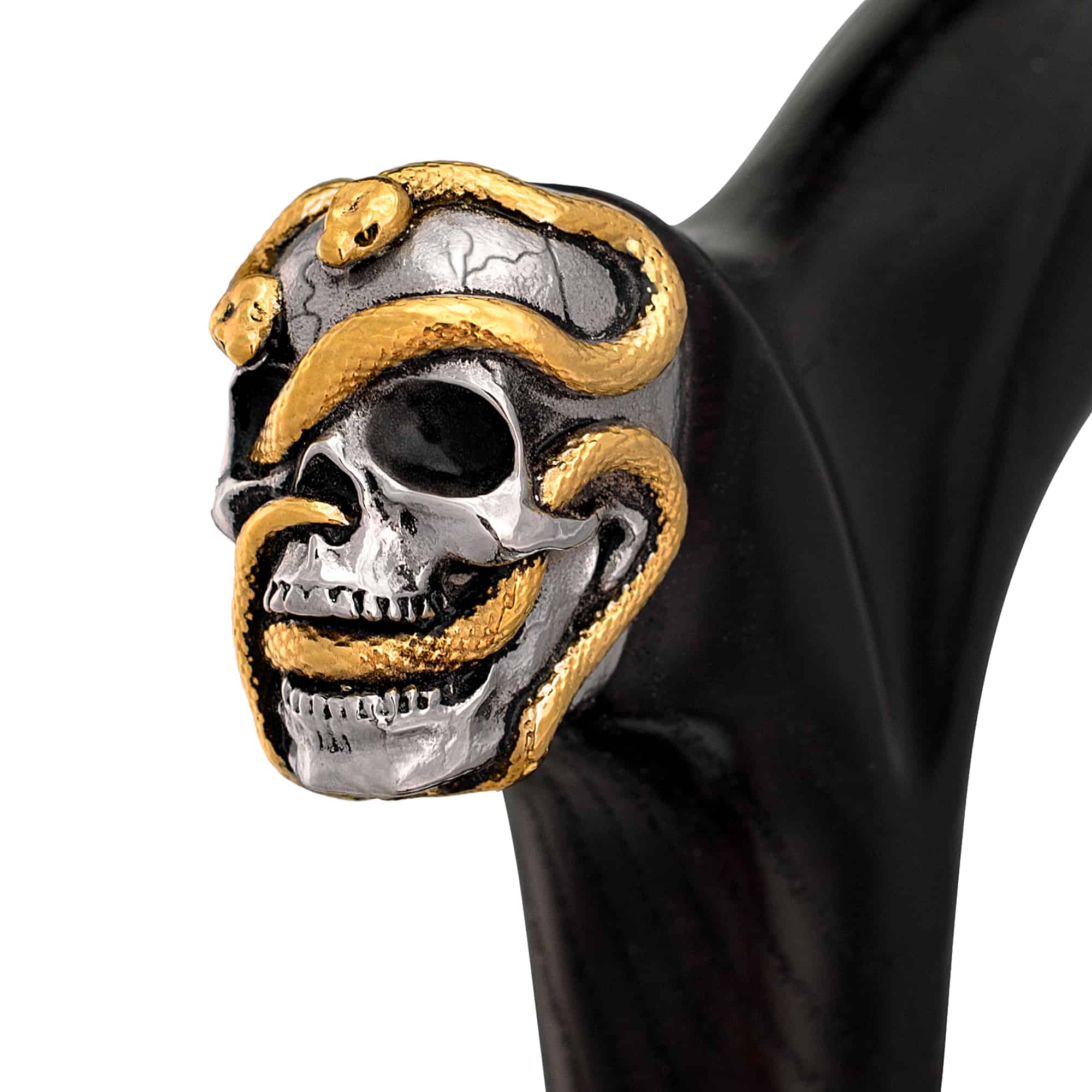 Skull with Snakes Walking Cane Custom Length and Color