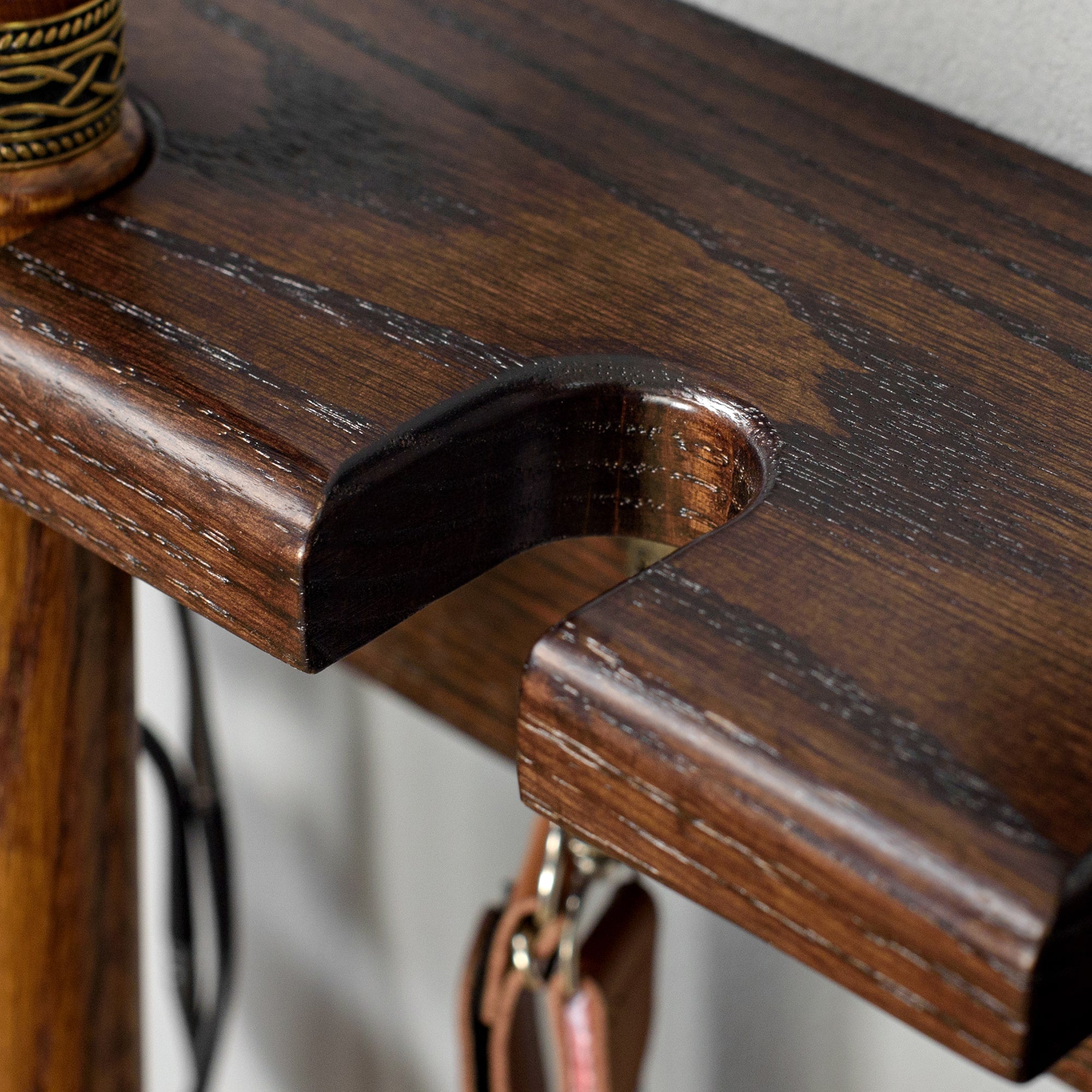 Custom Stylish Wooden Wall Holder for Canes Walking Sticks