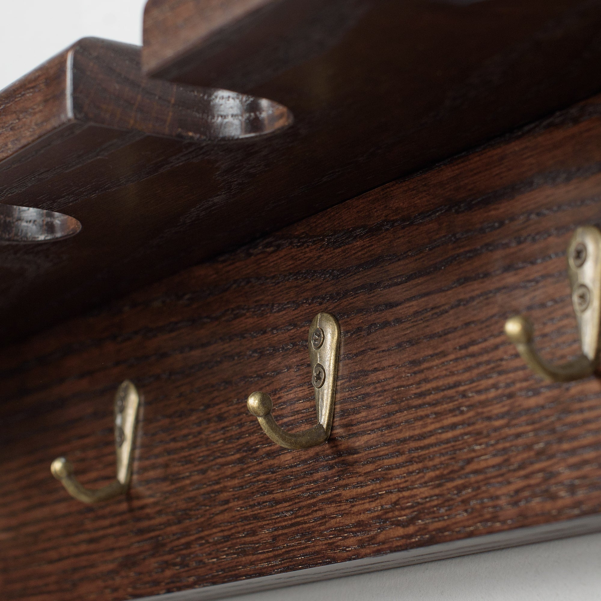 Custom Stylish Wooden Wall Holder for Canes Walking Sticks