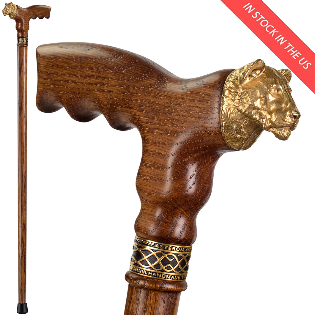 Lioness Walking Cane - Exclusive Handmade Women Men Canes