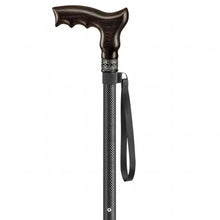 Carbon Adjustable Cane with Ergonomic Wooden Handle