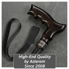 Carbon Adjustable Cane with Ergonomic Wooden Handle