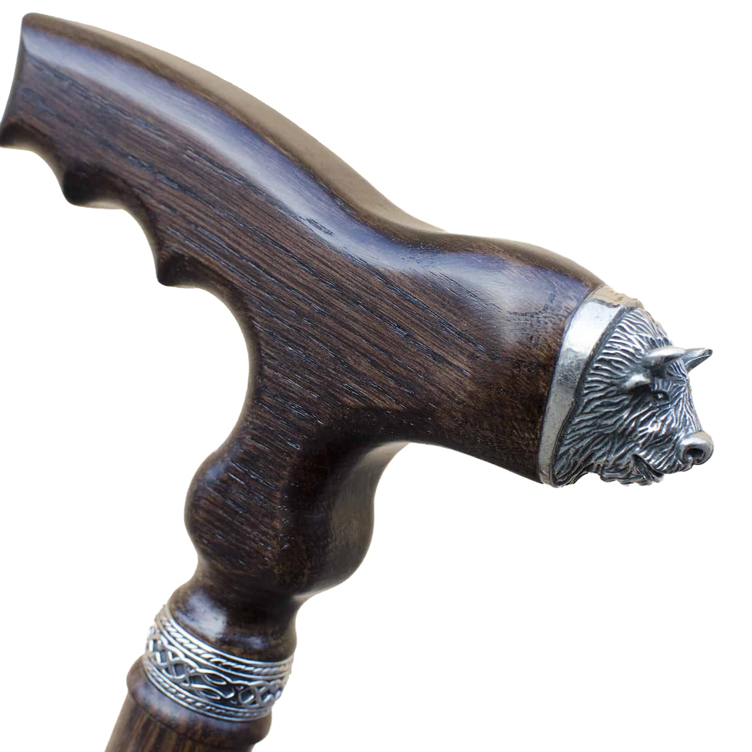 Bull Walking Cane - Custom Length and Color