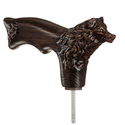 Carved Wolf Handle Only