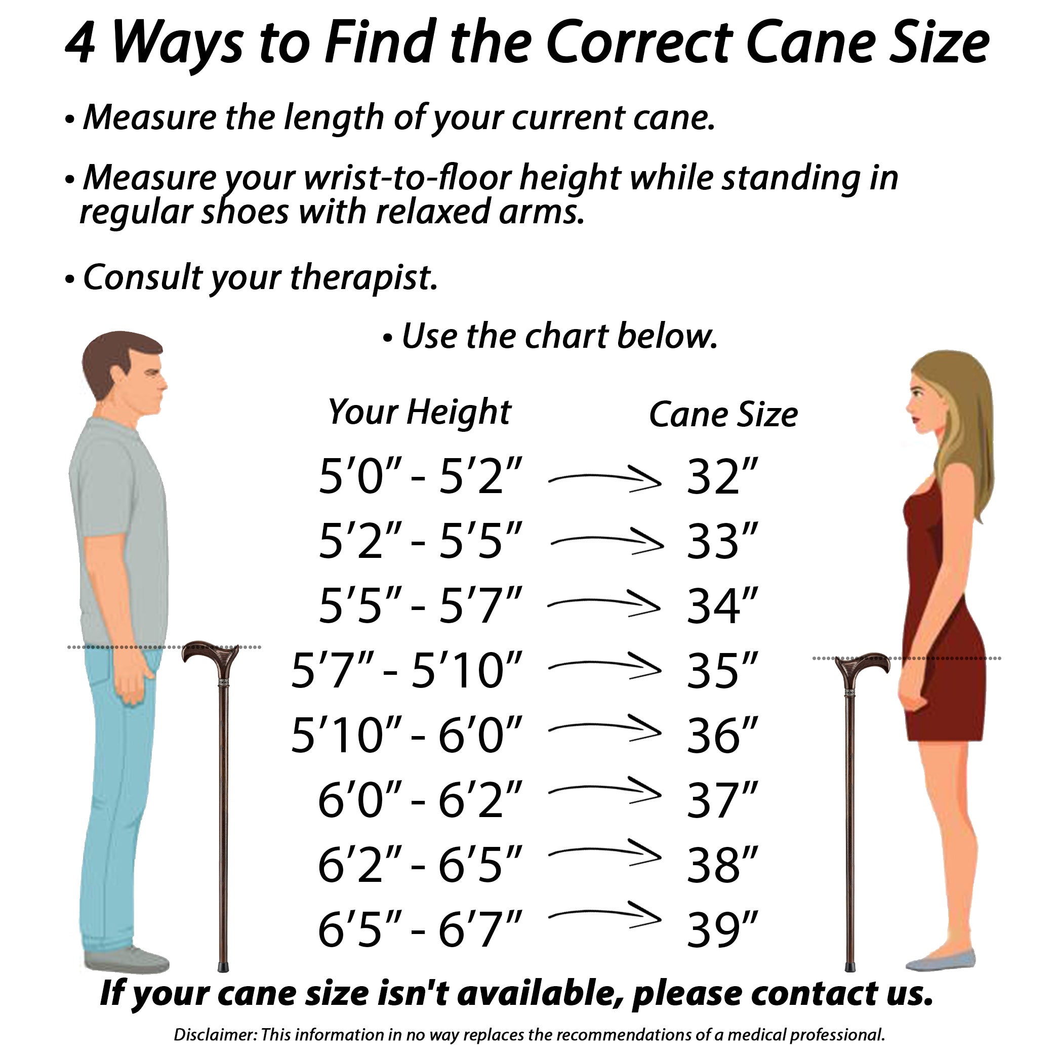 Cool Ergonomic Wooden Cane for Men & Women