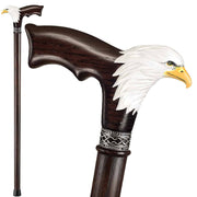 Hand-Painted Bald Eagle Cane- Custom Length