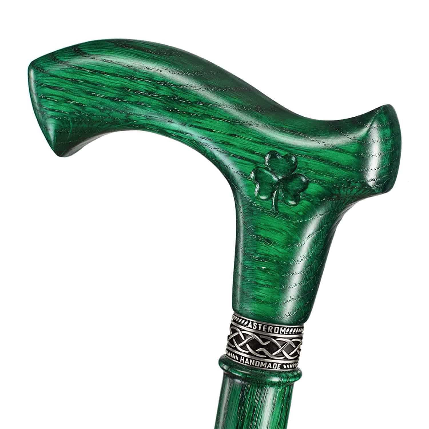 Irish Green Walking Cane - Custom Lenght and Color