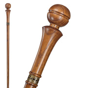 Fancy Knob Walking Stick Sturdy Wooden Cane - Custom Length & Color