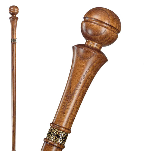 Fancy Knob Walking Stick Sturdy Wooden Cane - Custom Length & Color