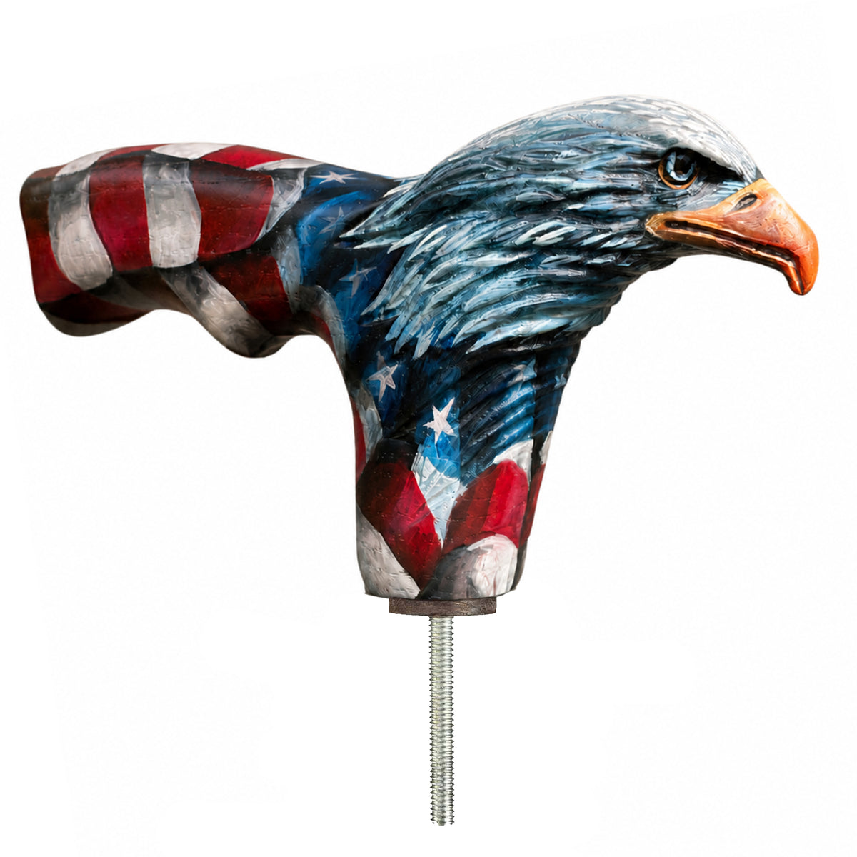 Hand-Painted American Eagle Flag Design Handle Only