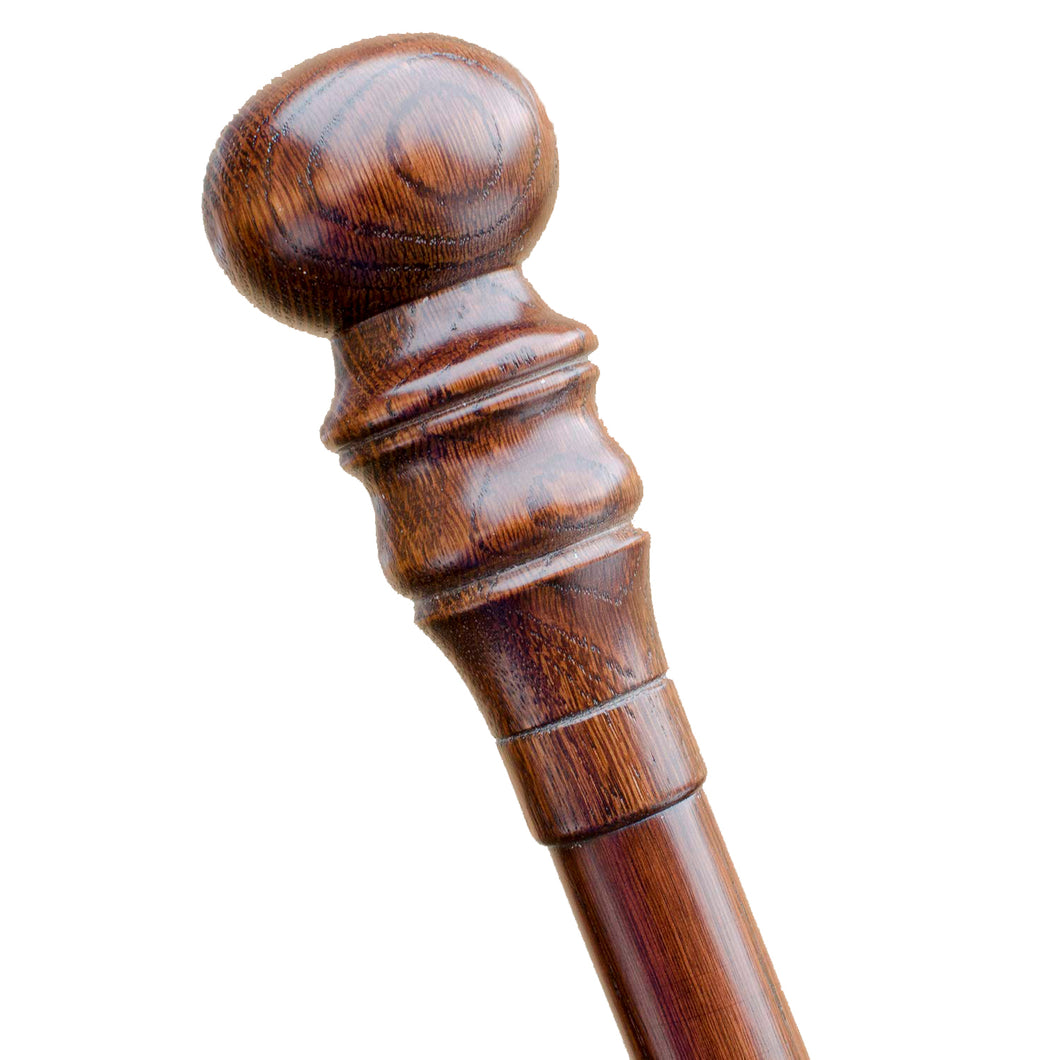 Carved Knob Cane Sturdy Walking Stick