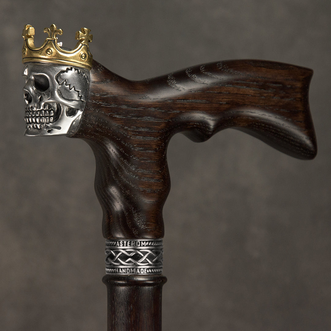 Load video: Skull King Walking Cane Unique Design