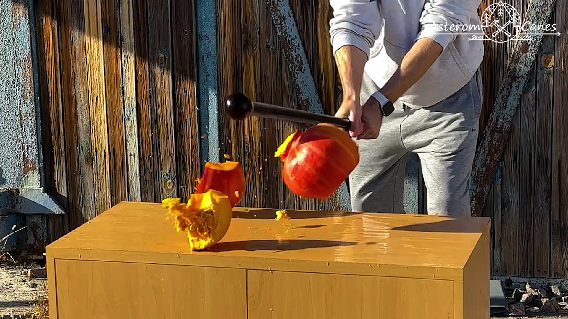 Load video: Nutcracker Self Defense Walking Stick - Custom Length &amp; Color