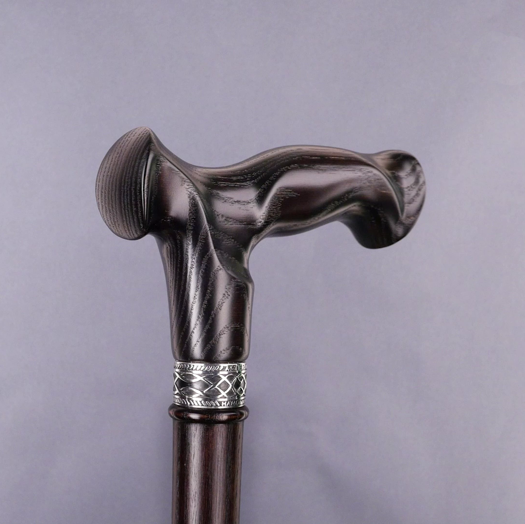 Load video: Vesper - Walking Cane with Anatomical Handle