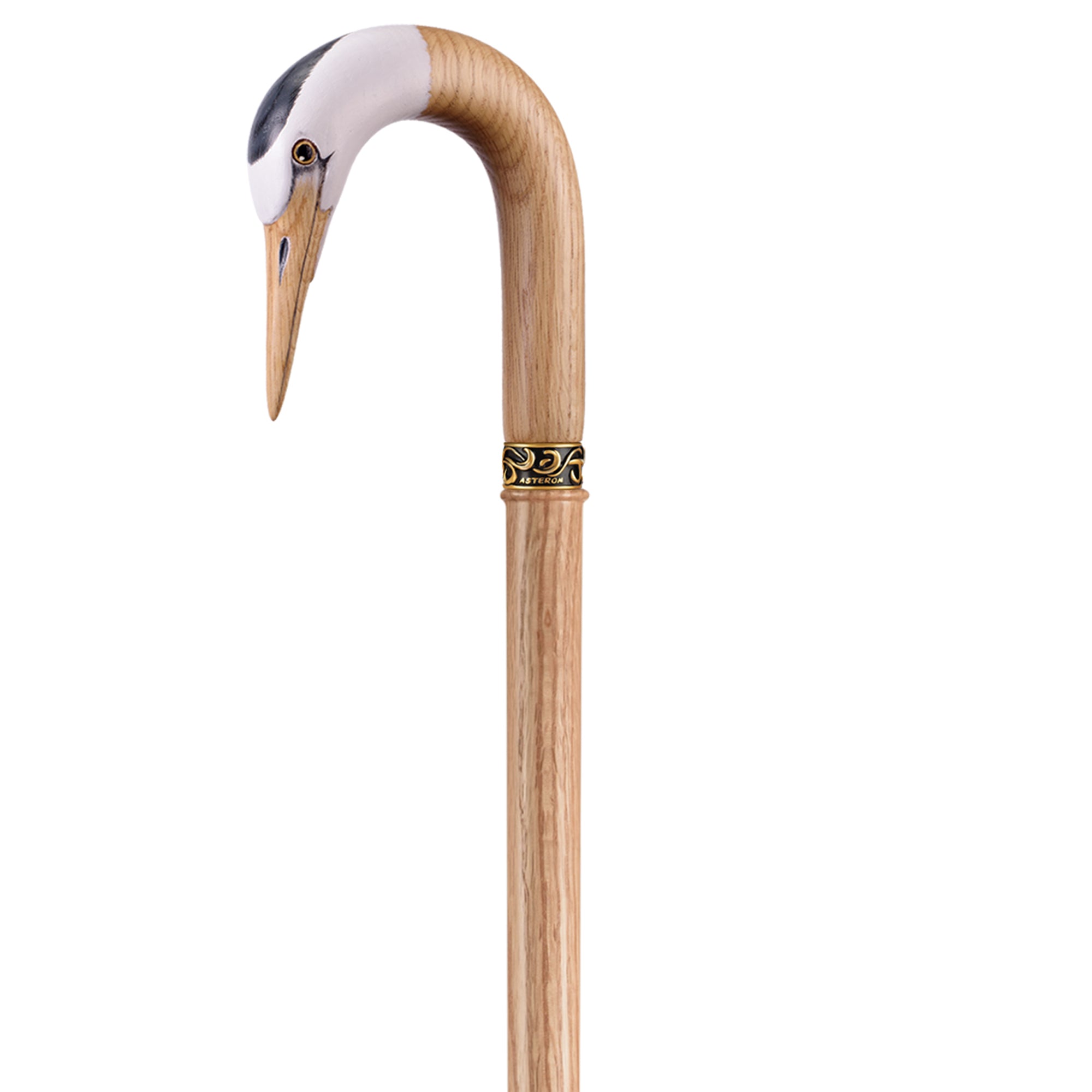 Crane Walking Cane, Hook Cane - Custom Length and Color