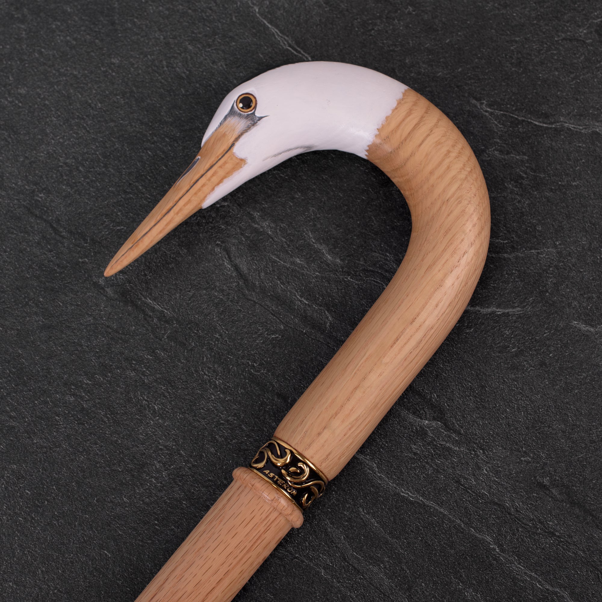 Crane Walking Cane, Hook Cane - Custom Length and Color