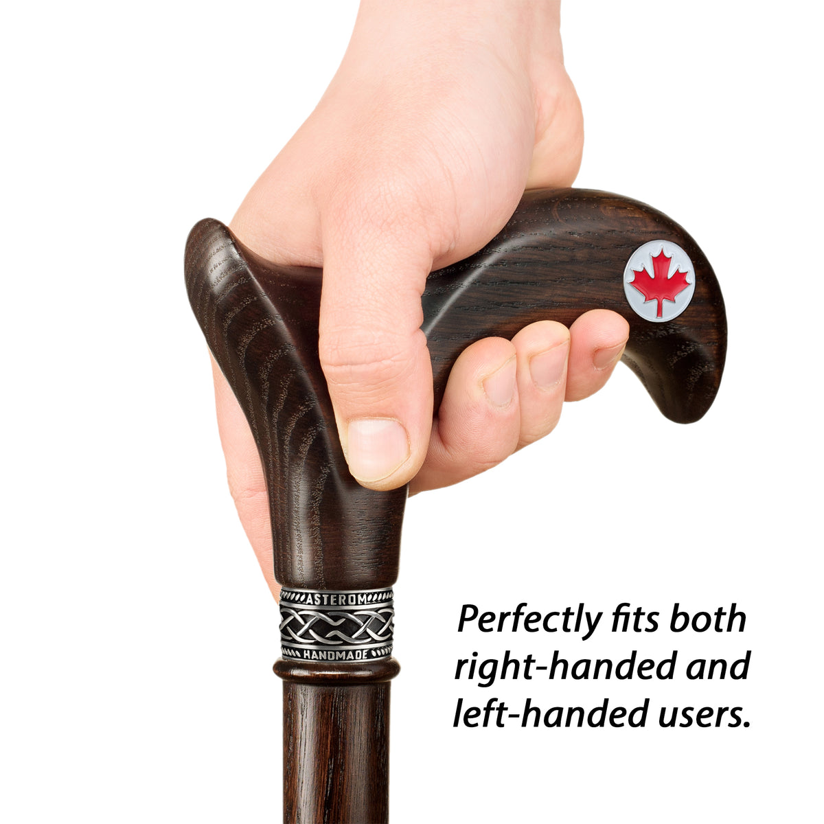 Canadian Maple Leaf Cane - Custom Length and Color