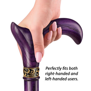 Cool Ergonomic Wooden Cane for Men & Women