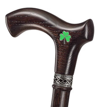 Irish Walking Cane - Shamrock- Ergonomic Wooden Cane