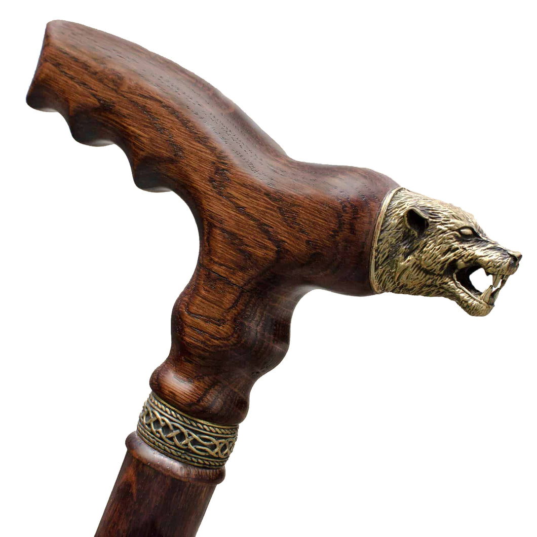 Wolf - Elegant Hand Crafted Walking Cane