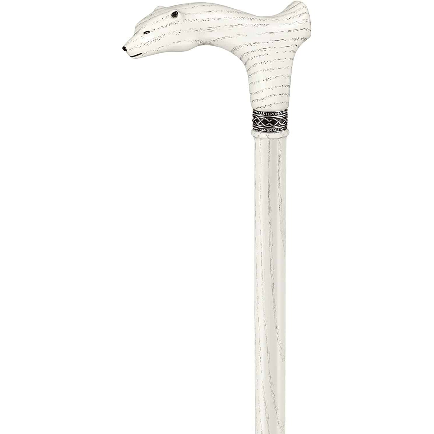 Polar Bear Walking Cane, Custom Length