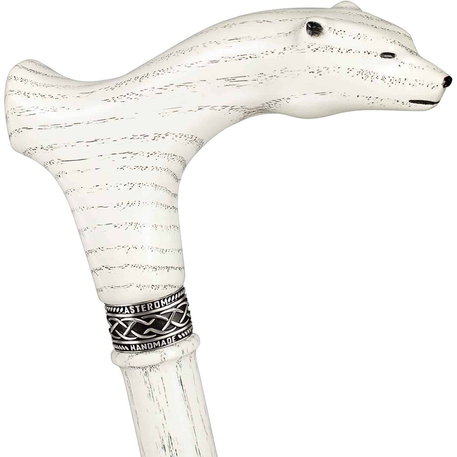 Polar Bear Walking Cane, Custom Length