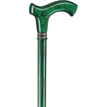Irish Walking Cane for Men - Shamrock- Green Cane