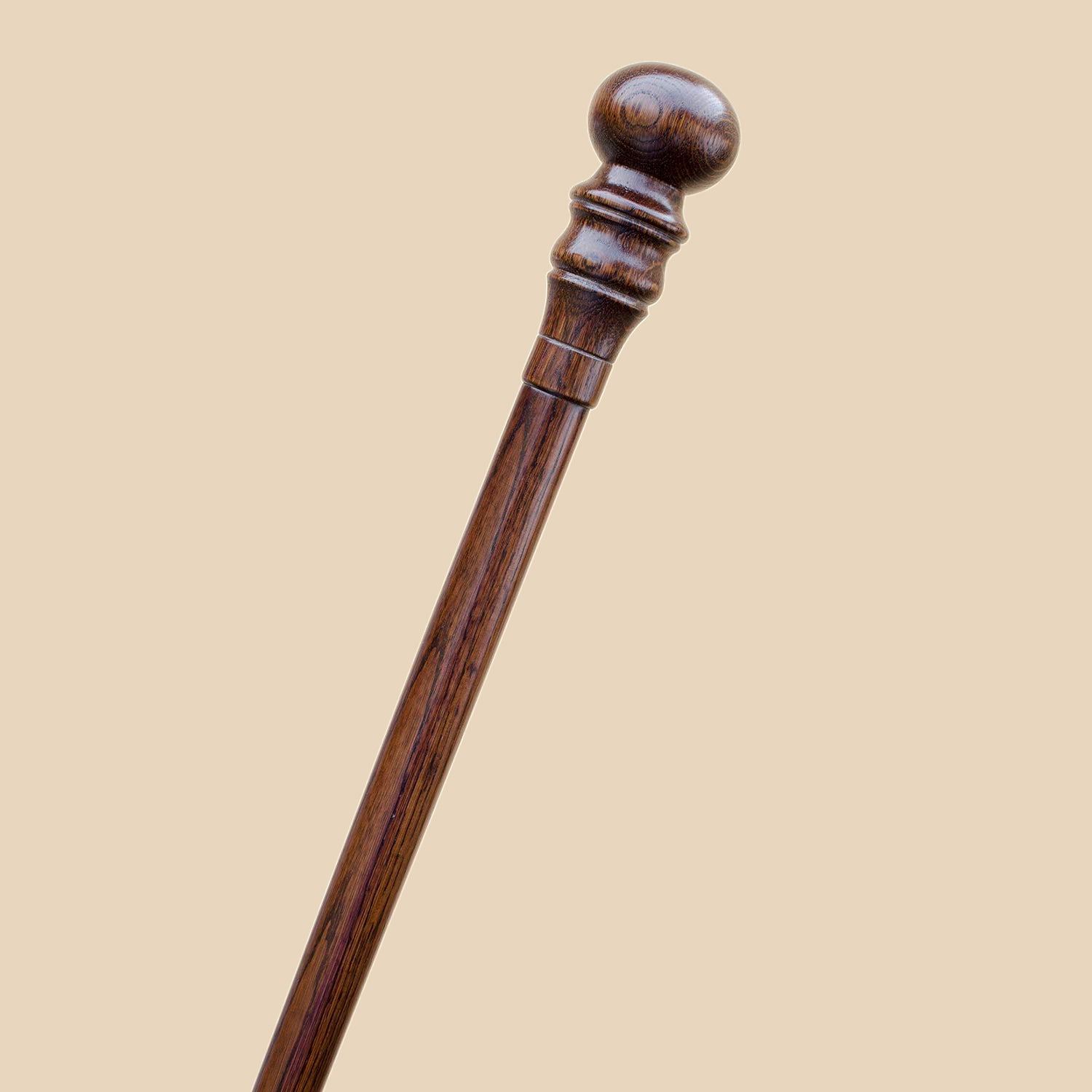 Carved Knob Cane Sturdy Walking Stick