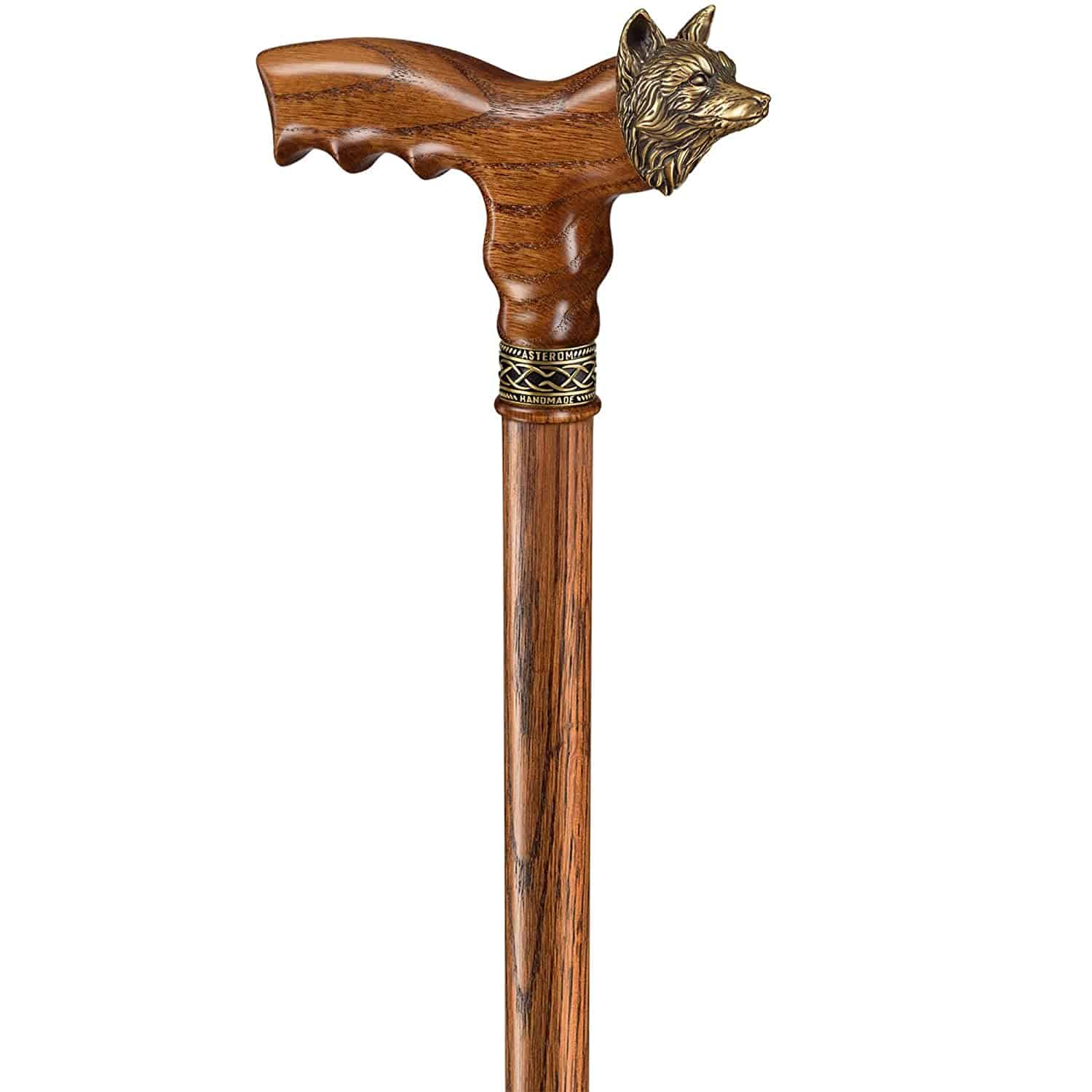 Fox Walking Cane - Custom Length and Color