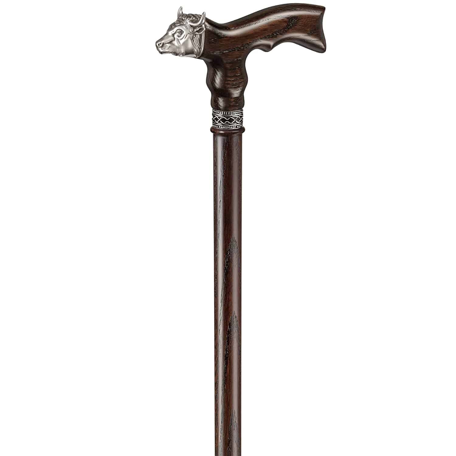 Bull Walking Cane, Custom Length & Color