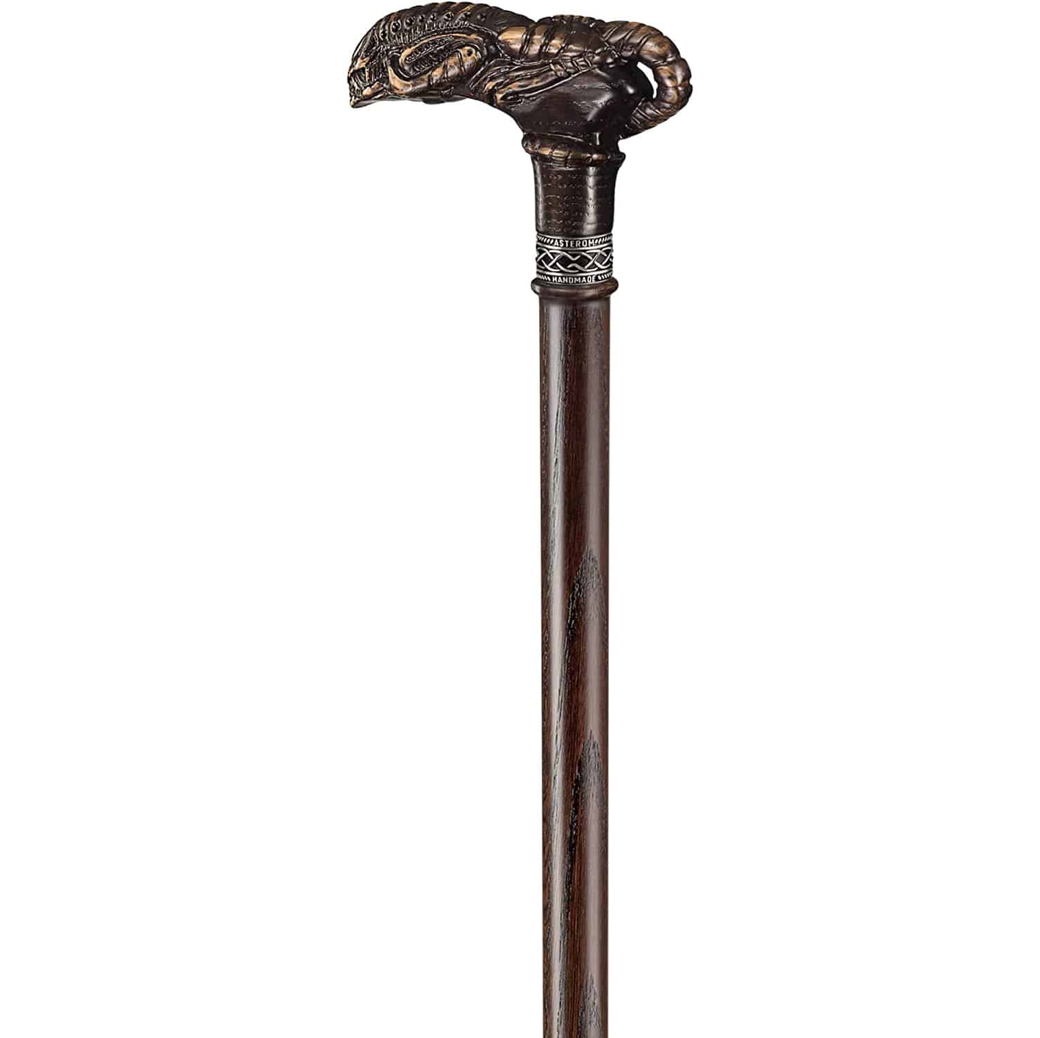 Alien - Hand Carved Xenomorph Walking Cane, Custom Length