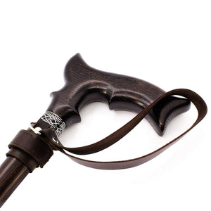 Stylish Leather Wrist Strap for Canes and Walking Sticks