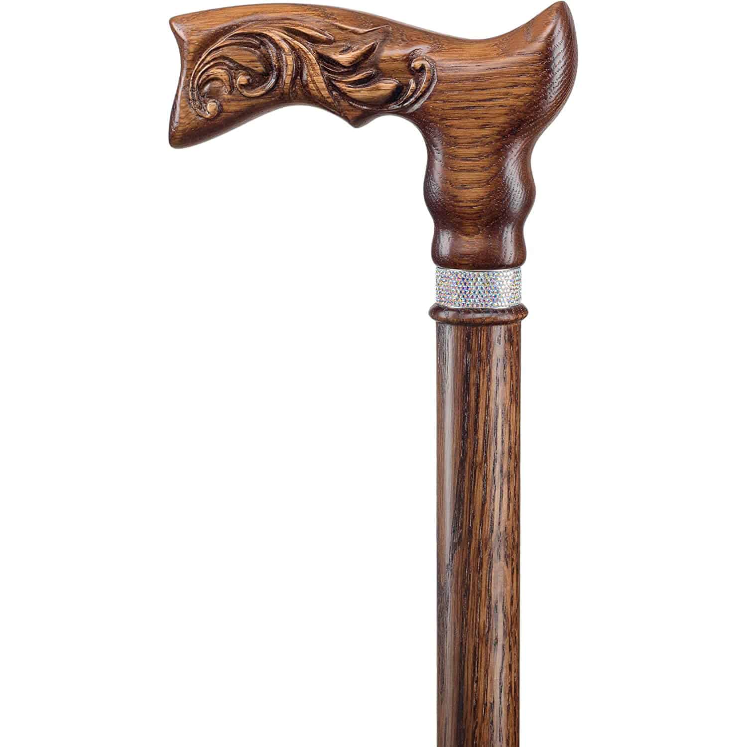 Branchlet Cane for Women- Rhinestone Wooden Cane - Custom Length and Color