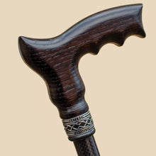 Cool Carbon Adjustable Cane with Ergonomic Wooden Handle