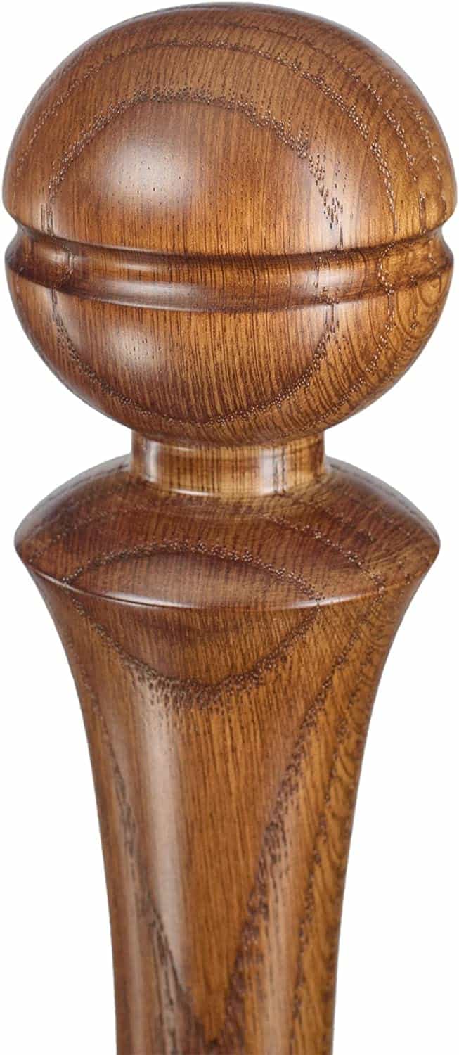 Fancy Knob Walking Stick Sturdy Wooden Cane - Custom Length & Color