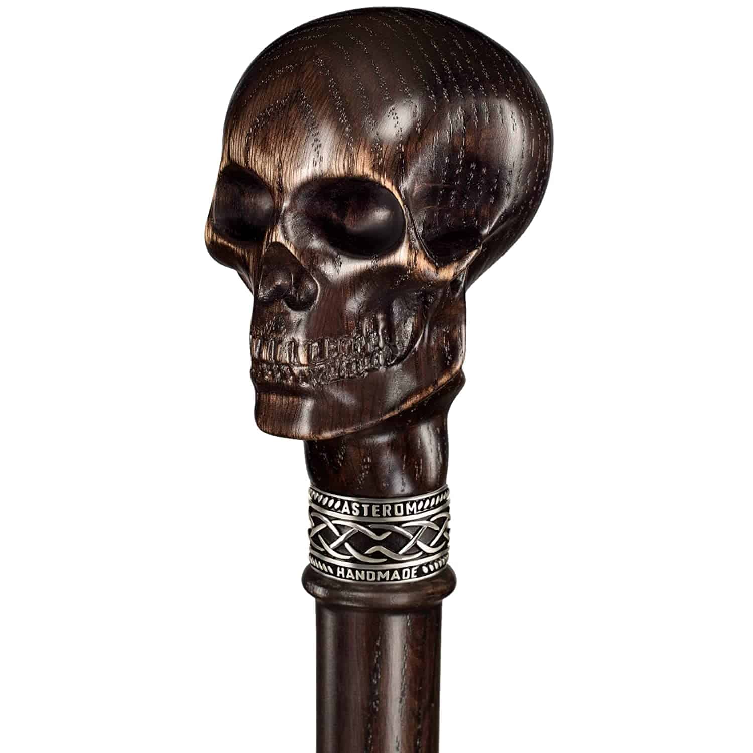 Skull Walking Cane Sturdy Fully Carved Canes Sticks