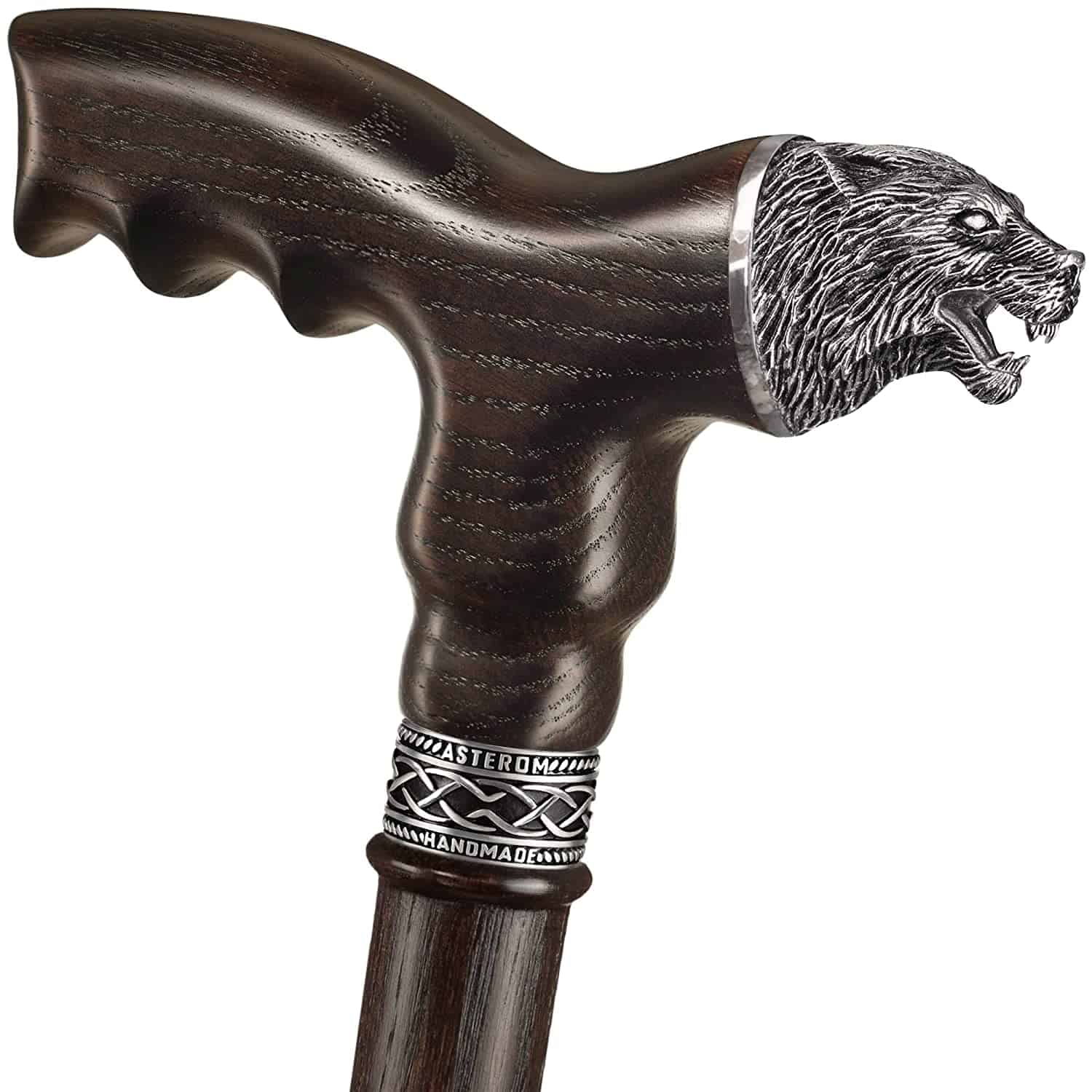 Wolf Walking Cane, Custom Length & Color