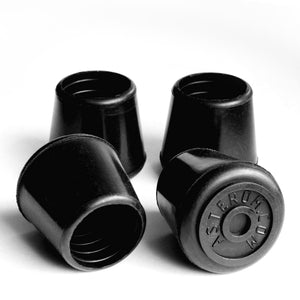 4pcs Rubber Cane Tips - 7/8" Inch