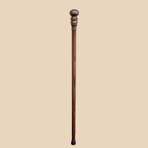 Carved Knob Cane Sturdy Walking Stick