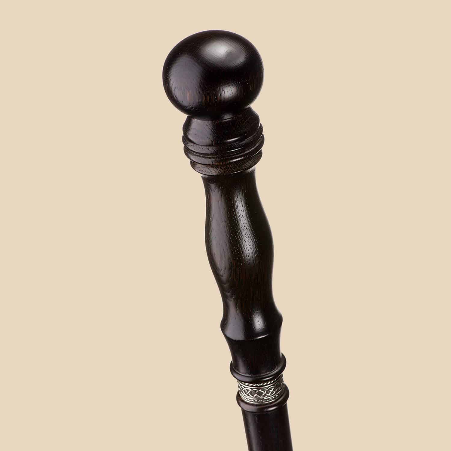 Wooden cane and aluminum telescopic canes with elegant handle