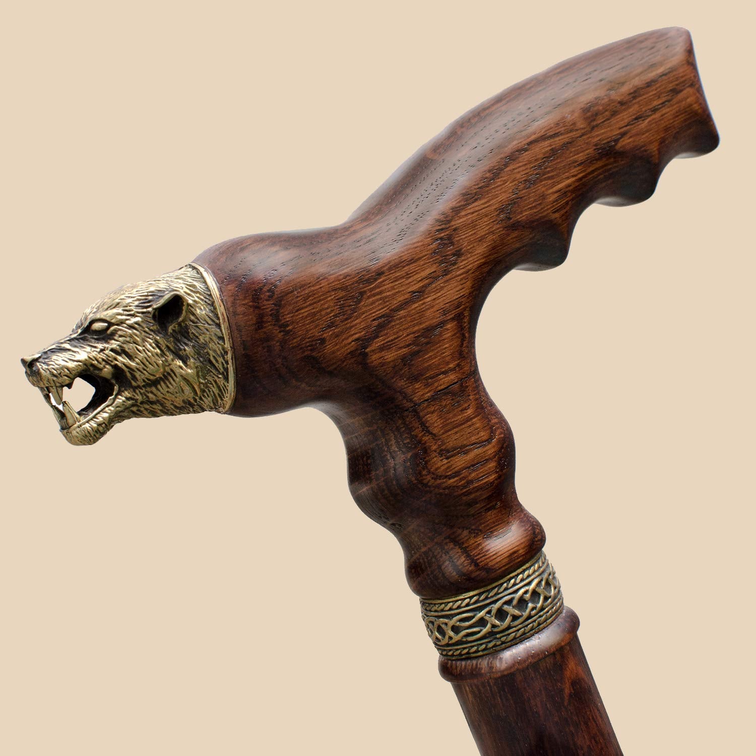 Wolf - Elegant Hand Crafted Walking Cane