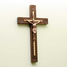 Unique Crucifix Wall Cross, Wooden Home Decor
