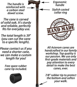Extra Long 39" Classic Walking Cane for Men and Women