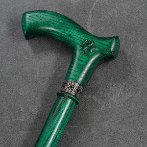 Irish Green Walking Cane - Custom Lenght and Color