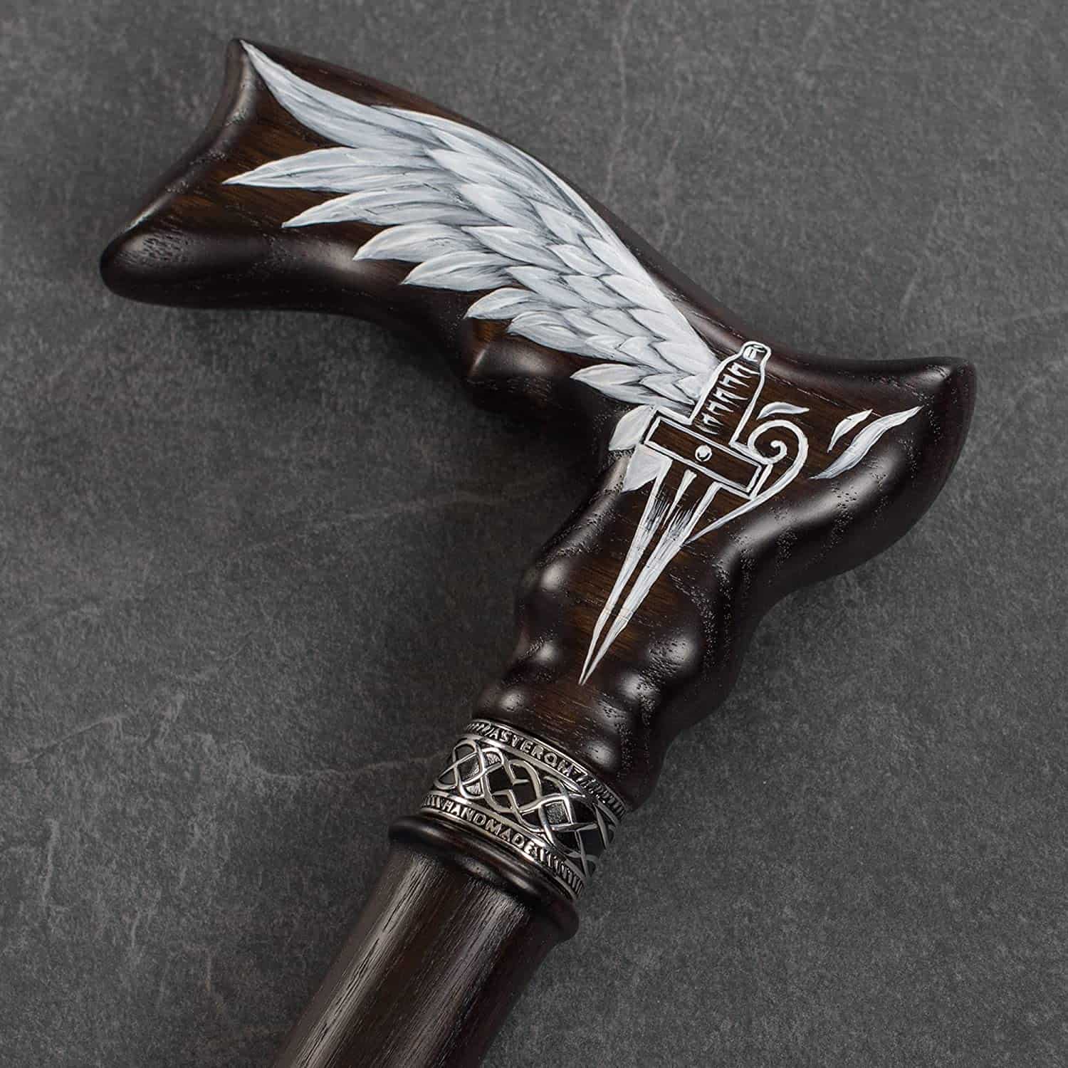 Hand-Painted Walking Cane for Men and Women - Custom Length & Color