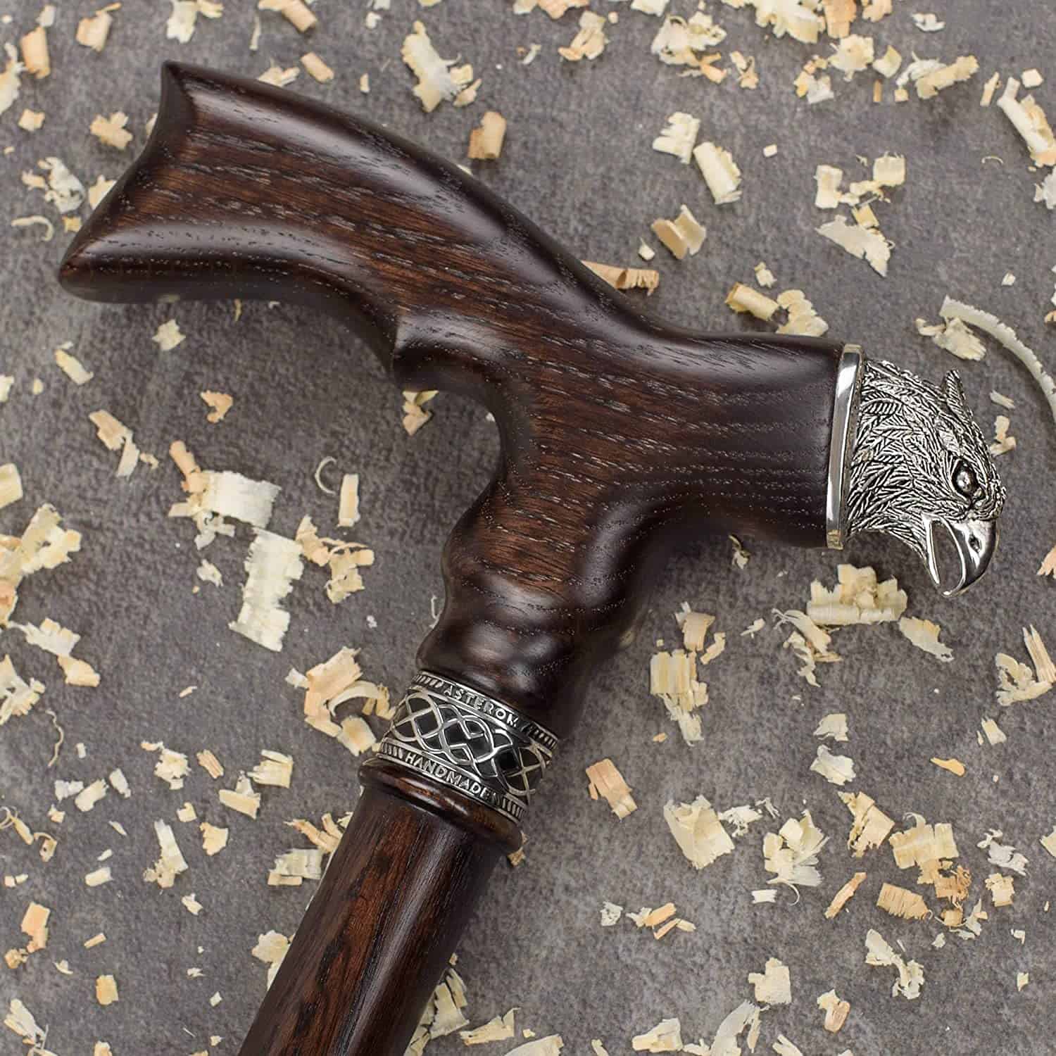 Fancy Eagle Cane - Wood Canes and Walking Sticks