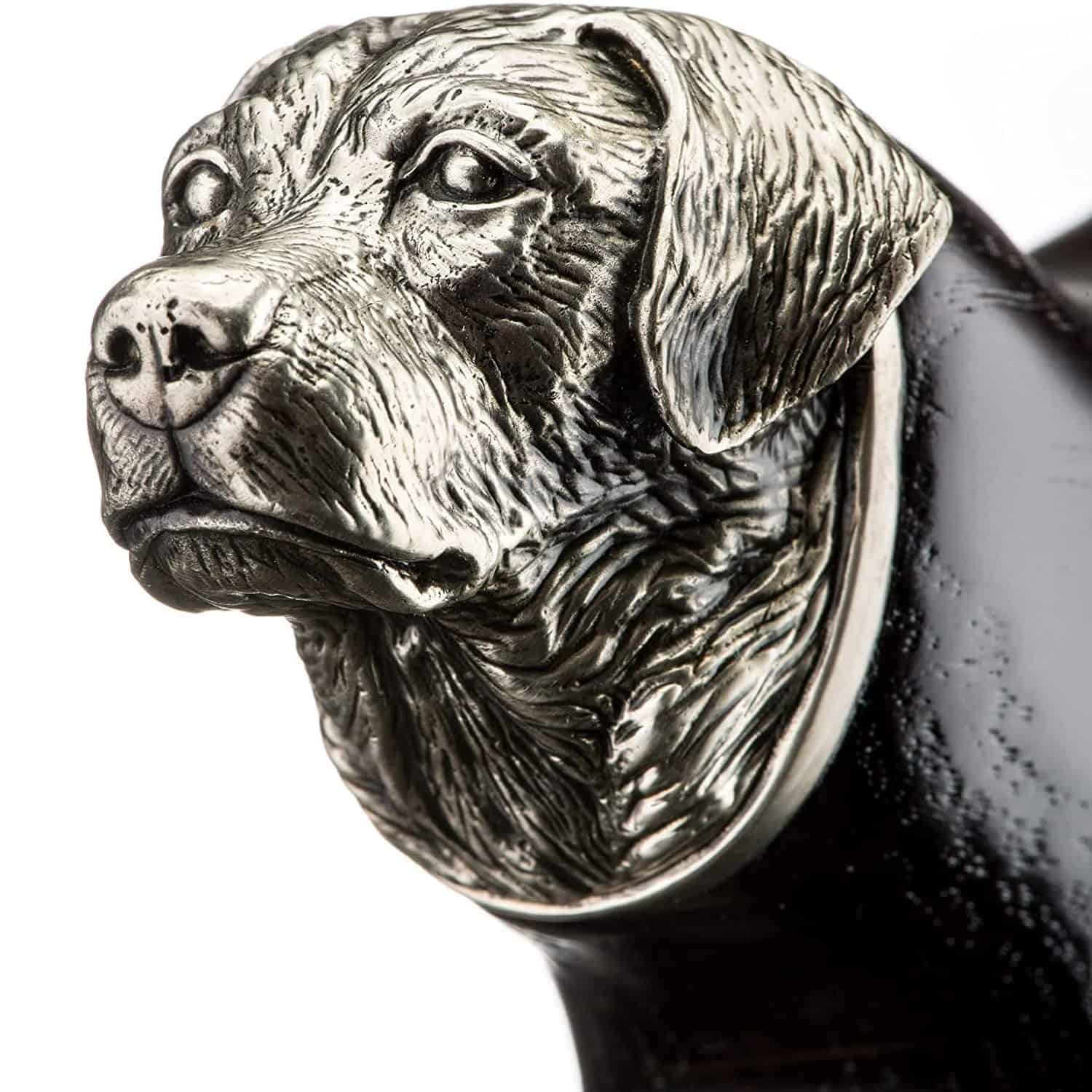 Stylish Walking Cane - Labrador Design - Hand Carved Wooden Walking Stick