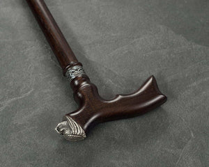 Predator #560443 - Unique Wooden Walking Cane, Natural Oak